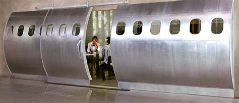 This Conference Room Door Is Made From A Real Airplane Fuselage