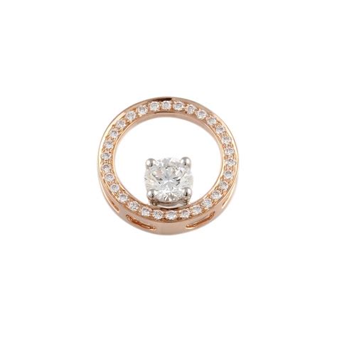 9ct White And Rose Gold 105ct Round Brilliant Cut Diamonds Cluster