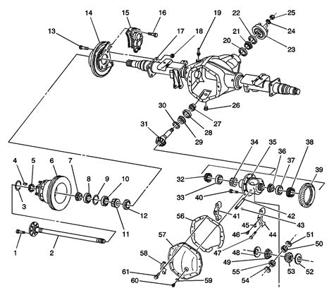 Silverado Front Differential Diagram Chevy Silverado Rear Di