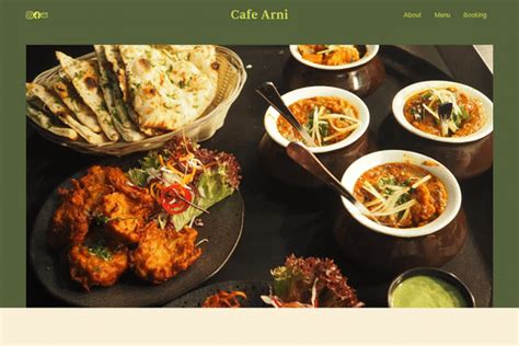 Webflow Showcased Cafe Arni Cafe Cloneable Template