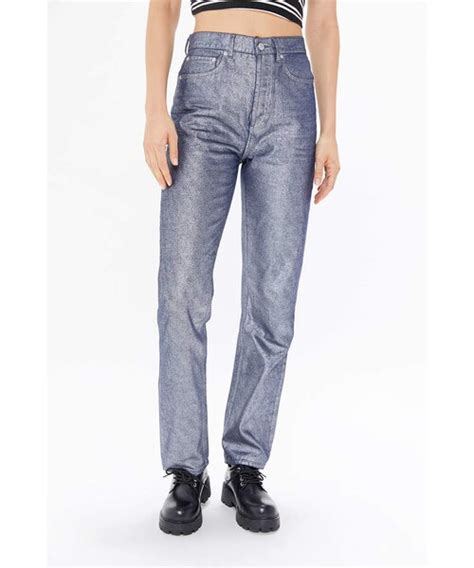 BDGビーディージーのBdg BDG High Waisted Relaxed Straight Jean Metallic Denim