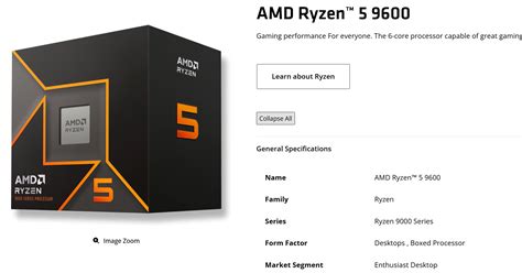 AMD внезапно представила шестиядерный процессор Ryzen 5 9600 с частотой ...