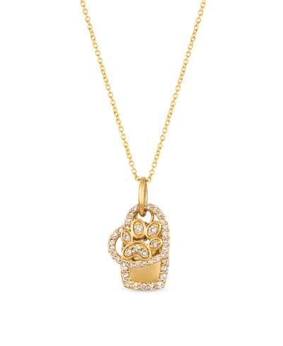 14K Honey Gold Pendant Nude Diamonds YRKB 23 Le Vian