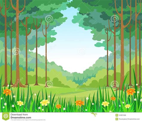 Stylized Forest Stock Illustrations Vectors Clipart