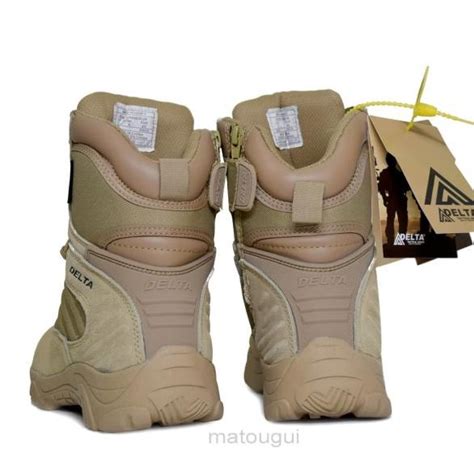 Jual DELTA FORCE SEPATU BOOTS KULIT IMPORT DESSERT 516 TINGGI 8 INCH