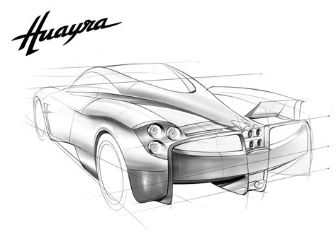 Paganis Huayra Sketches