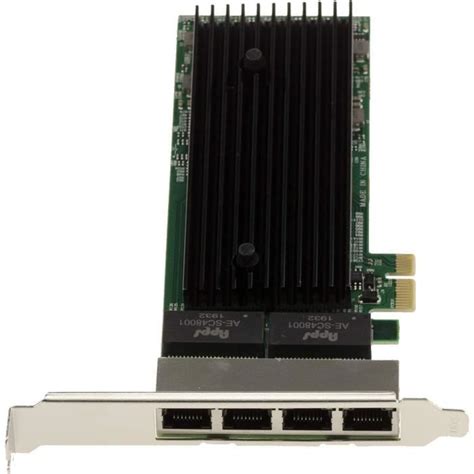 Carte Contrôleur Réseau Pcie 2 0 X1 4 Ports Rj45 Quad Gigabit Ethernet