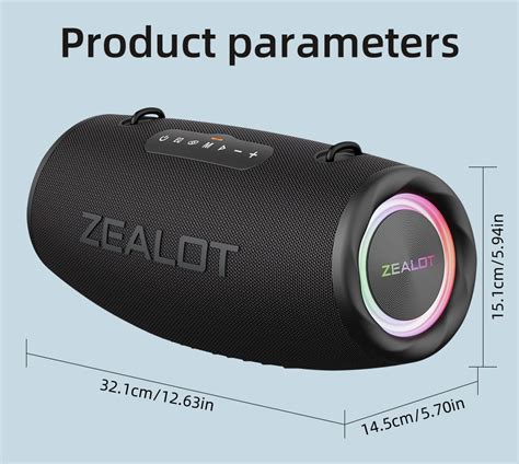 Outdoor Party Speaker Zealot S Wireless Rgb Led Light Waterproof