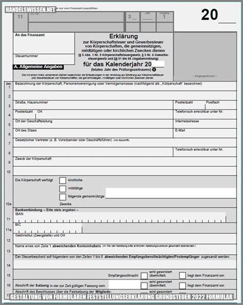 Feststellungserklarung Grundsteuer Formular Maximieren Sie Ihre