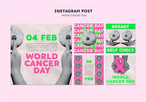 Free Psd World Cancer Day Instagram Posts Template