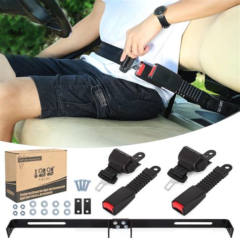 Amazon 10L0L Golf Cart Seat Belt Kit 42 Retractable Seatbelts