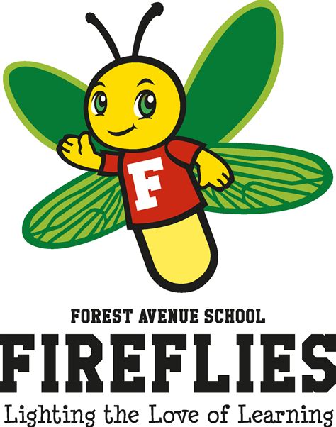 Forest Avenue School Firefly Mascot Logo Vector - (.Ai .PNG .SVG .EPS Free Download)