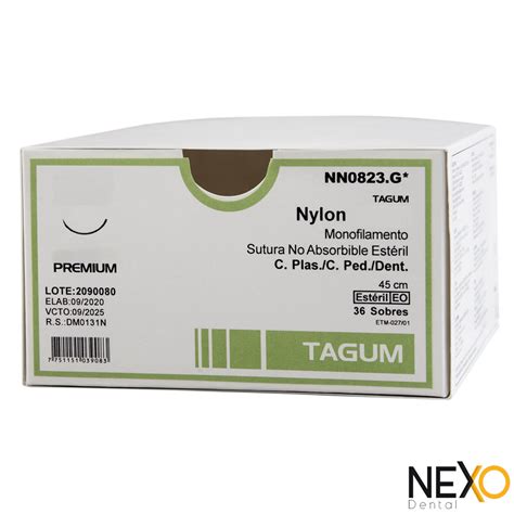 Sutura Nylon Azul Redonda Tagum Un Nexo Dental