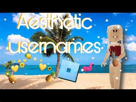 Roblox Aesthetic Usernames Not Taken Yet YouTube