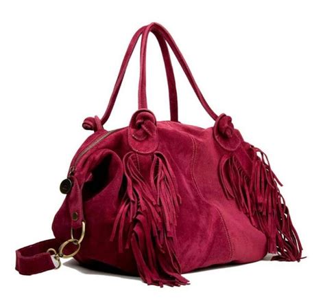 Flecos Gamuza Fucsia Excelente Combinacion Rebecca Minkoff Hobo