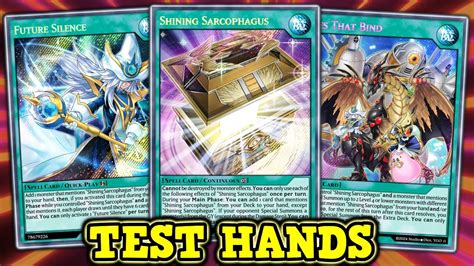 Shining Sarcophagus Test Hands Yugioh Tcg Youtube