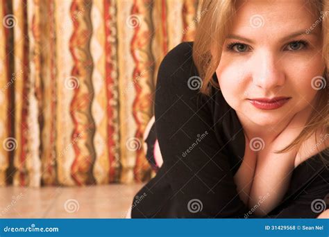 Blonde Woman In Lingerie Stock Photo Image Of Glamour
