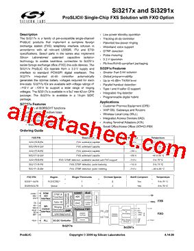 SI32176 B FM Datasheet PDF Silicon Laboratories