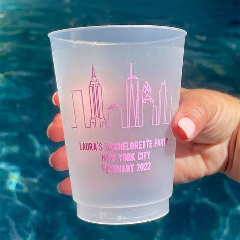 Custom Bachelorette Frost Flex Cups Custom Ink Shatterproof Etsy