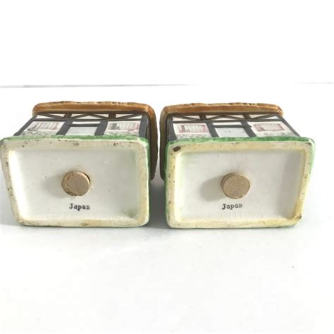 Cottage Salt Pepper Shakers Vintage Cottagecore Decor Made In Japan