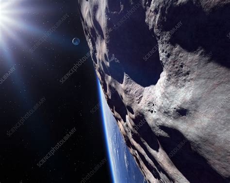 Asteroid Approaching Earth Illustration Stock Image C059 3679