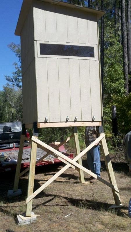 DIY DEER BLIND PLANS POST WHAT YOU HAVE Blinds Feeders Deer