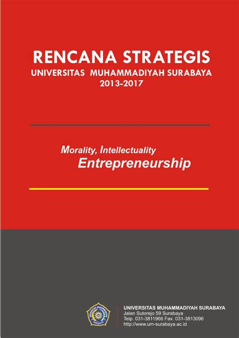 PDF Rencana Strategis Universitas Muhammadiyah Surabaya 2013 Ppm