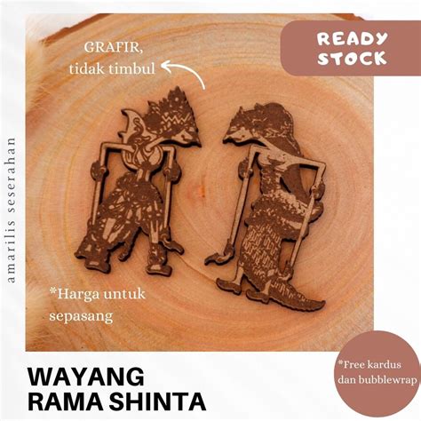 Jual Hiasan Wayang Rama Shinta Untuk Mahar Bahan Mdf Dan Plywood