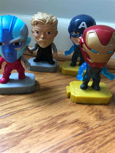 mcdonalds avengers happy meal toys Captain America Ironman Thor And ...