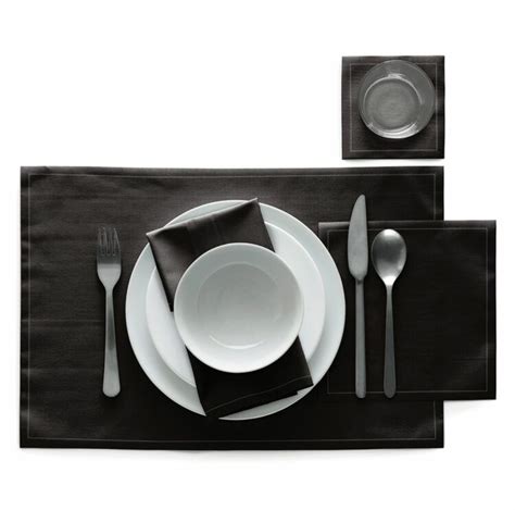 Cloth Cocktail Napkins Black Buy Online My Drap