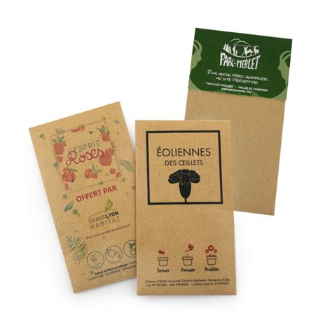 Sachet de graines kraft Idées Nature