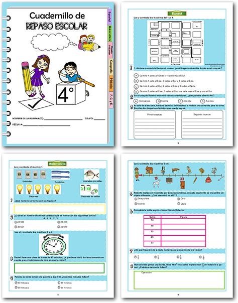 Cuadernillo de repaso 3er grado PDF 