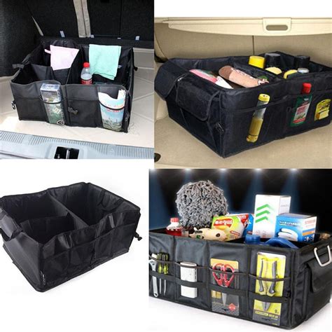 Oxford Fabric Auto Trunk Storage Bag Foldable Car Finishing Box