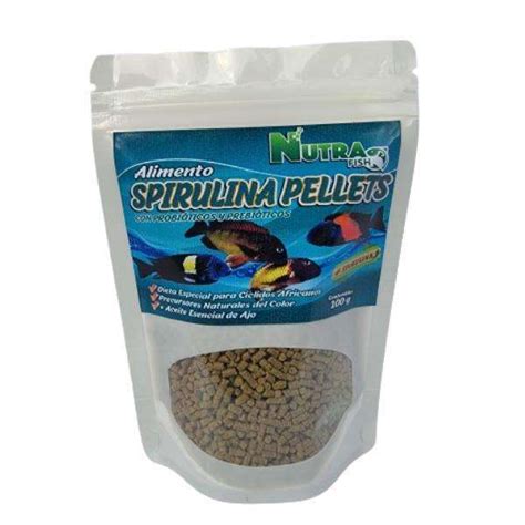 NutraFish Spirulina Pellets Marinos Alimento Balanceado De Espirulina