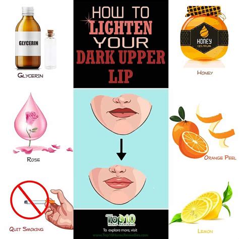 How To Lighten A Dark Upper Lip Top 10 Home Remedies Upper Lip Lip Lightening Skin