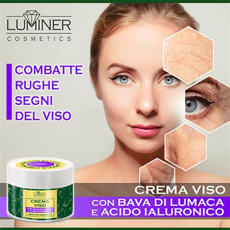 Crema Bava Di Lumaca Viso Con Acido Ialuronico