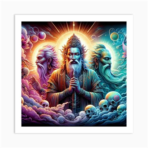 Psychedelic Gods Art Print By Vitalka Fy