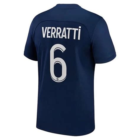 Paris Saint Germain PSG Marco Verratti 6 Domači Nogometni dresi 2022 23