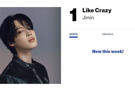 Tangga Lagu Billboard Jimin Like Crazy Menduduki Peringkat Pertama Di Billboard Hot Minggu