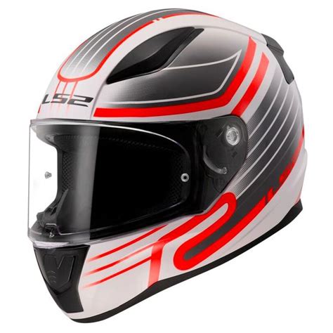 Casque Ls Rapid Ii Circuit White Red Ff Au Meilleur Prix Icasque