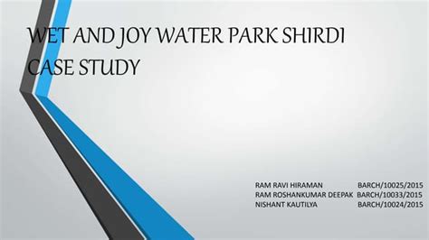 Shirdi water park | PPT