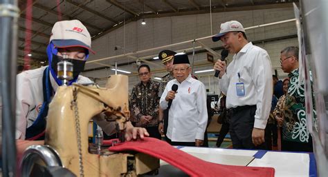 Ditinjau Wapres Produksi Karpet Mobil Mobil Ternama Dunia Ternyata Di