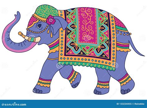 Indian Elephants Decorated