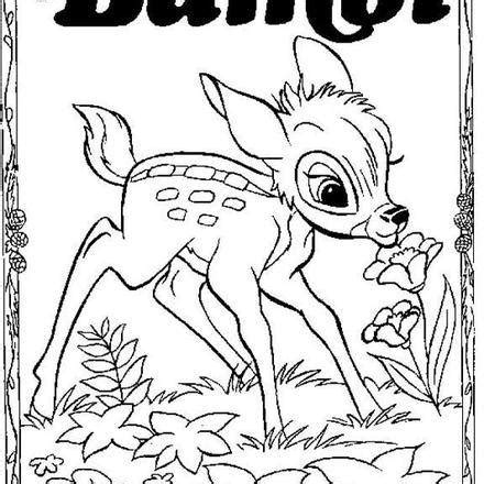 Páginas para colorir o BAMBI Desenhos para colorir Imprima desenhos