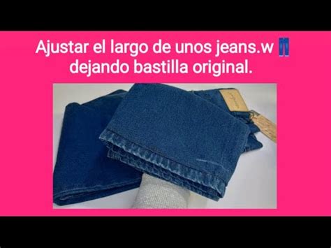 COMO HACER BASTILLA A PANTALON JEANS Respetando La Original Paso A