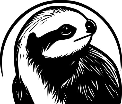 Sloth Minimalist And Simple Silhouette Vector Illustration 23856093