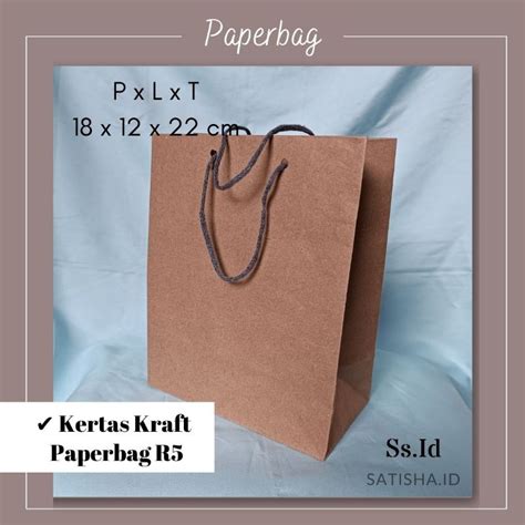 Jual Paperbag Polos Coklat Tas Bungkus Kado Gift Bahan Kraft X X