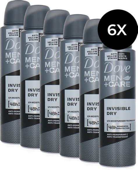 Dove Men Care Invisible Dry Deodorant Spray 150 Ml Set Van 6