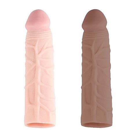 Capa Peniana Cyberskin Textura Cm Lust Of Love Lust Of Love Sex Shop Online