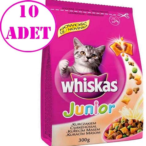 Whiskas Tavuklu Yavru Kuru Kedi Maması 300 gr 10 AD